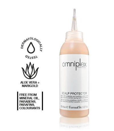 omniplex protector,Omniplex Scalp Protector,scalp protector for hair coloring,sensitive scalp protection,scalp shield for dyeing,hair color irritation prevention,professional scalp protector,scalp barrier for bleaching,salon scalp protection product