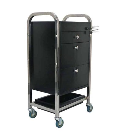 metal salon trolley