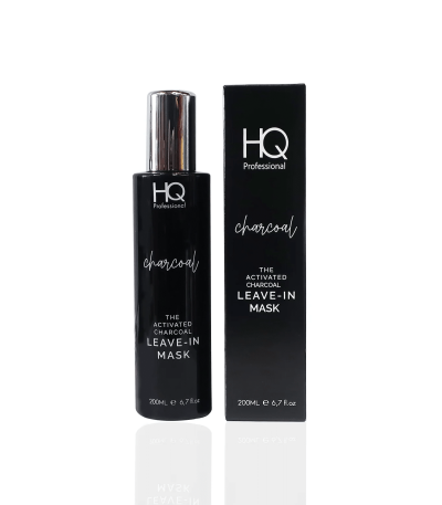 HQ Professional Charcoal Leave-In Mask,Charcoal hair mask,Leave-in hair treatment,Detox hair care,Nourishing hair mask,Professional hair treatment