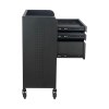 Fusion PLUS Black 4 Drawer Hairdressing Beauty Trolley - Black - Click'n Clean Castor Wheels - Image 9