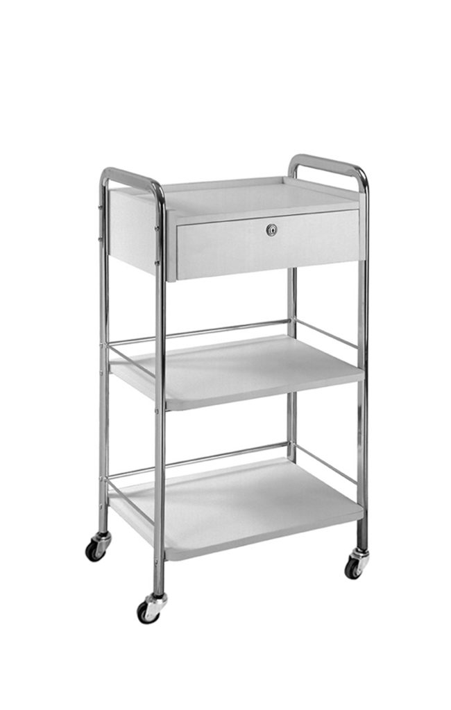 1 drawer 2 shelves trolley