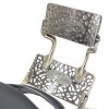 Havana Barber Chair - Antique Frame - Black Upholstery - Image 9