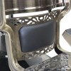 Havana Barber Chair - Antique Frame - Black Upholstery - Image 10