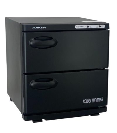 twin towel warmer black