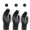 Nitrile BLACK Gloves 100pc - Small