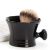 Black Shaving Bowl with Handle - Image 2