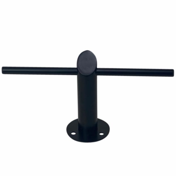 cross footrest black