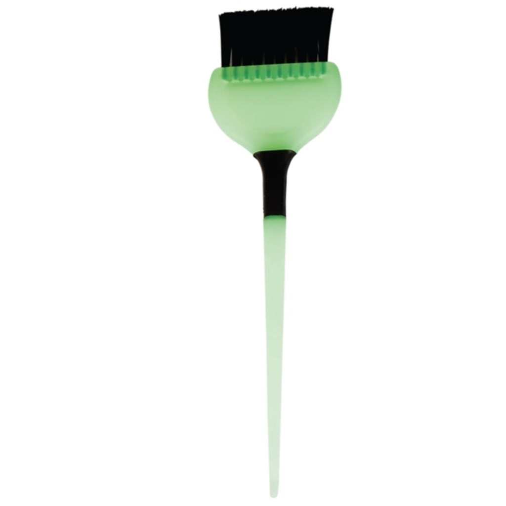 Plastic Fluro Grip Green Tint Brush
