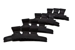 Black Butterfly Clips - Large - 12 pkt