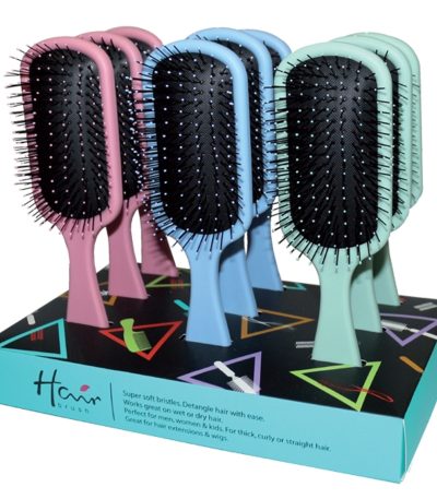 paddle hair brushes 9 pack