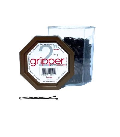 Gripper 50mm BRONZE Bobby Pins