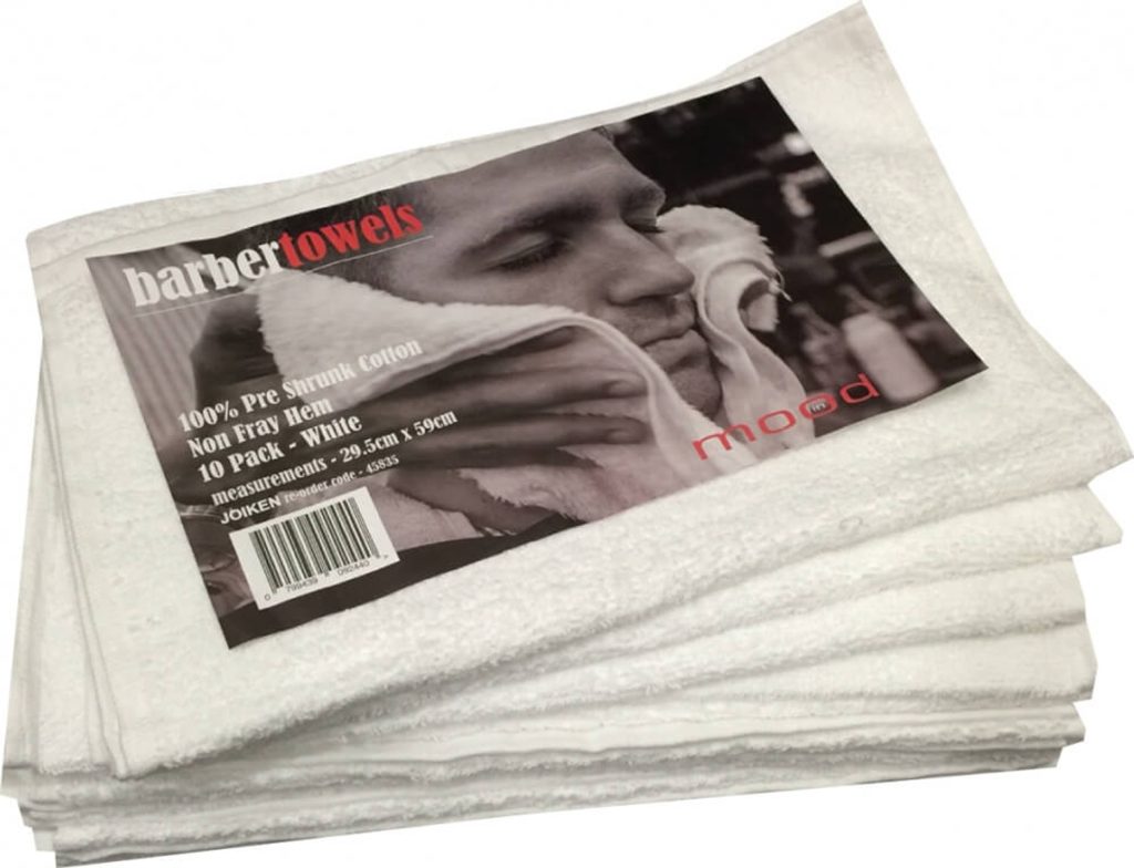 Barber Towels- White 295mmX 590mm