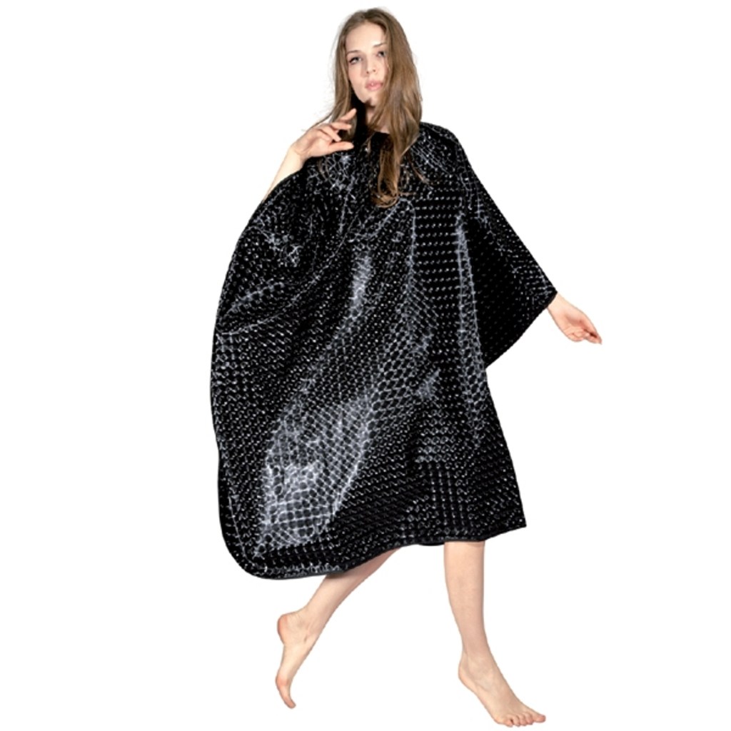 Black Bubble Cutting Cape - CDO2B