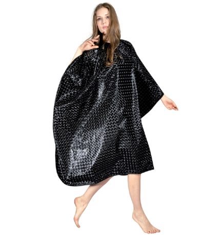 Black Bubble Cutting Cape - CDO2B