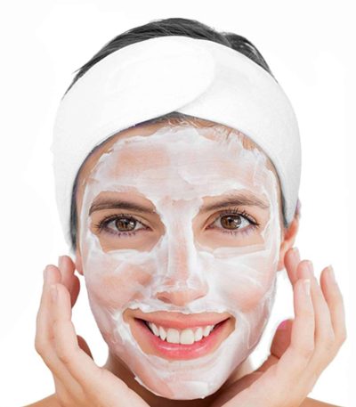 Velcro Head Band - White