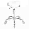 Saddle No Back White - Chrome Base - Image 2
