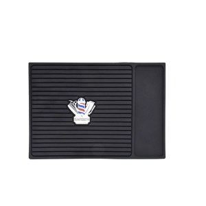 Black Barber Tool Mat