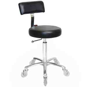 Sprint Cutting Stool Black - Chrome Base