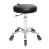 Turbo Stool Black - Chrome Base - Click'n Clean Castor Wheels