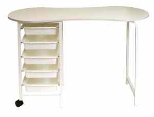 Kidney - White Manicure Table