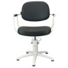 Chelsea Black Upholstery - White Frame Styling Chair - Hydraulic - Image 11