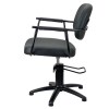 Chelsea Black Upholstery - Black Frame Styling Chair - Hydraulic - Image 4