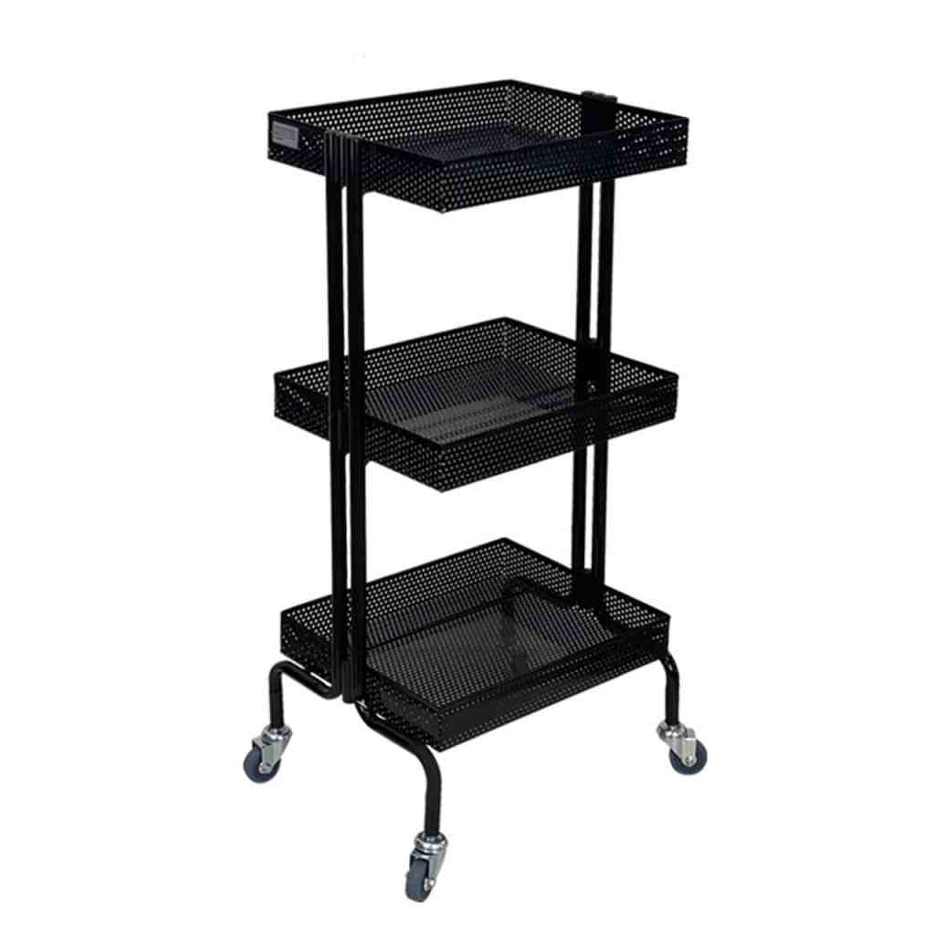 Beauty Trolley,Salon Trolley,Hairdressing Trolley,Trolley,Salon Furniture,Hairdressing beauty trolley,Beauty salon storage trolley,Black salon trolley,Professional hairdressing trolley,Mobile beauty trolley,Salon equipment trolley,Makeup artist trolley