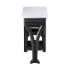 Muse Manicure Table - White/Black - Image 7