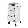 fusion black 4 drawer hairdressing beauty trolley black click'n clean castor wheels (copy)