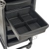 Jasper Black 6 Drawer Hairdressing Beauty Trolley - Image 2
