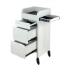 fusion black 4 drawer hairdressing beauty trolley black click'n clean castor wheels (copy)