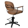 Chelsea Tan Upholstery - Black Frame Styling Chair - Hydraulic - Image 3