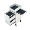 fusion black 4 drawer hairdressing beauty trolley black click'n clean castor wheels (copy)