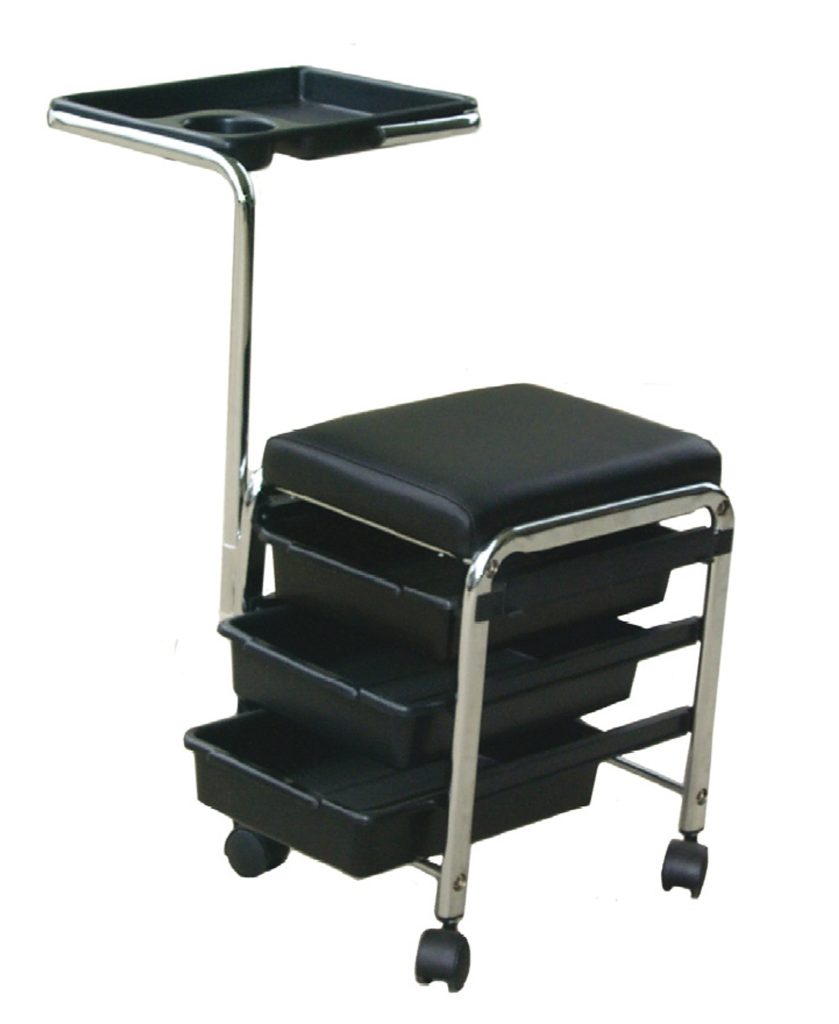 manicure stool black