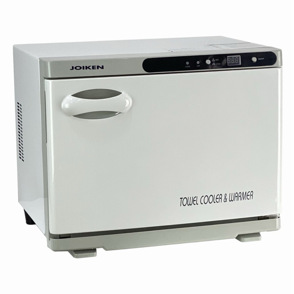 hot & cold white towel warmer & cooler