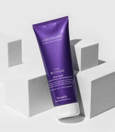 Amethyste Blonde Silver Mask,silver hair mask for blonde hair,anti-yellow hair mask,toning mask for bleached hair,purple mask for brassy hair,hair mask for grey hair,deep conditioning mask for blonde hair,color-correcting hair treatment
