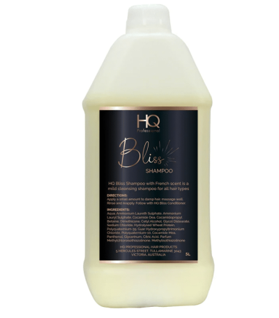 HQ Professional Bliss Shampoo,professional hair shampoo,salon-quality shampoo,nourishing shampoo for dry hair,moisturizing shampoo for damaged hair,sulfate-free professional shampoo,best shampoo for smooth shiny hair,HQ Bliss hair care