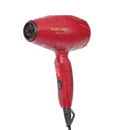 Bostonette hair dryer,Red Micro hair dryer,professional hair dryer,compact professional hair dryer,lightweight salon hair dryer,powerful small hair dryer,hair dryer for stylists,Hair dryer